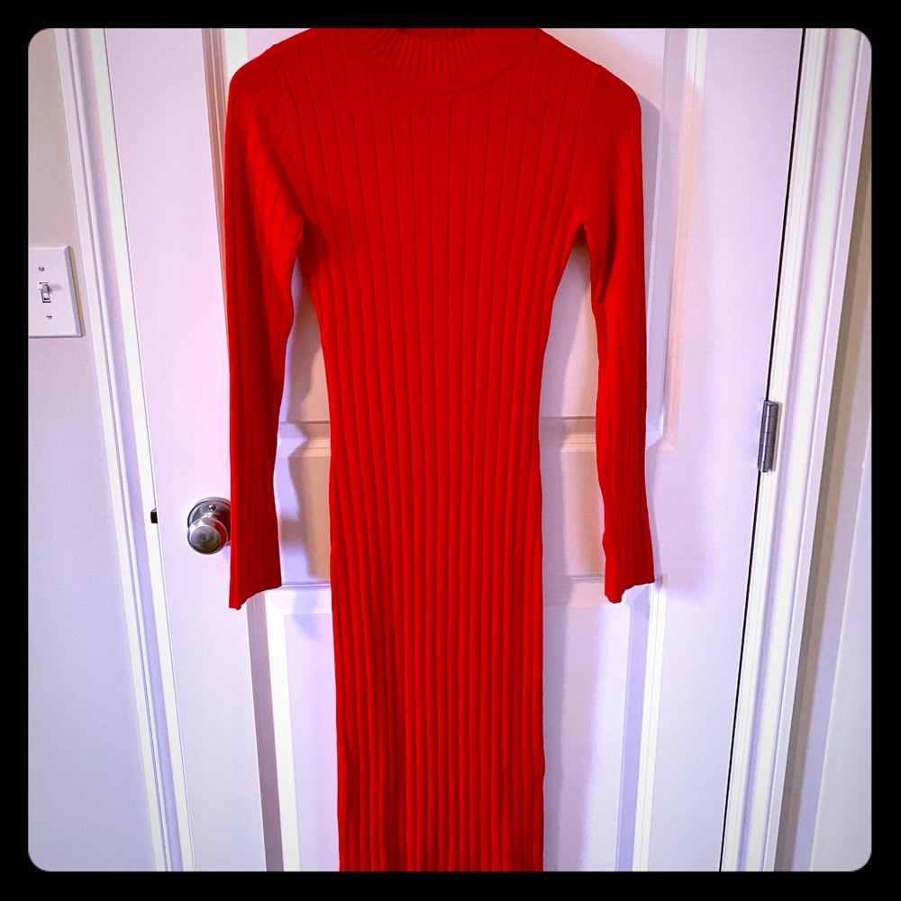 H&M Red Sweater Dress
